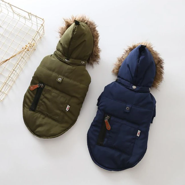 

Luxury Winter Dog Down Coats Pet Jackets, As pictures