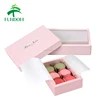 china bulk stocking wholesale matte laminated lid and base lovely pink paper donut packaging box for 6 pcs pack