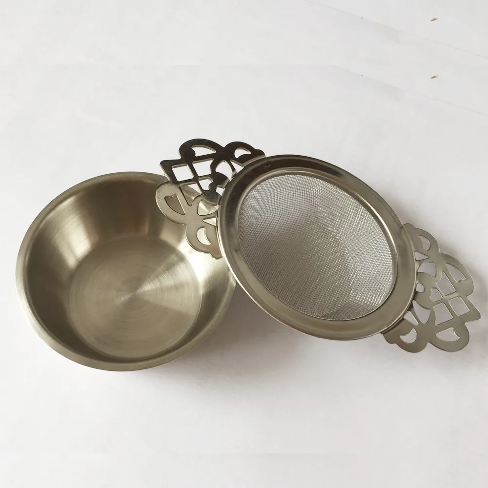 Stainless Steel Teapot Tea Strainer Loose Tea Infuser With Drip Tray