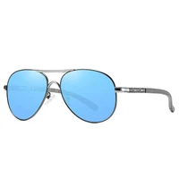 

Wholesale Pilot Metal Frame Custom Logo Polarized Lens Mirror Aviation Sunglasses 2019