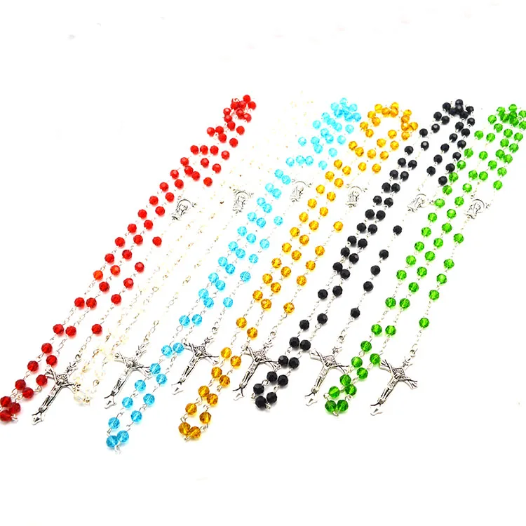 

crystal rosary beads, cheap crystal beads, wholesale yiwu crystal catholic rosary