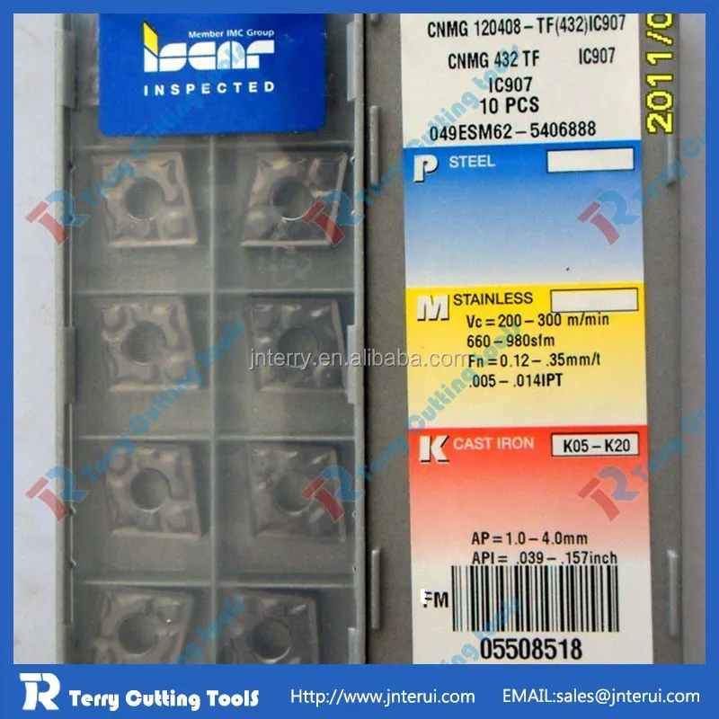 10Pcs CNMG120408-TF IC907 CNMG432-TF CNC Carbide Inserts