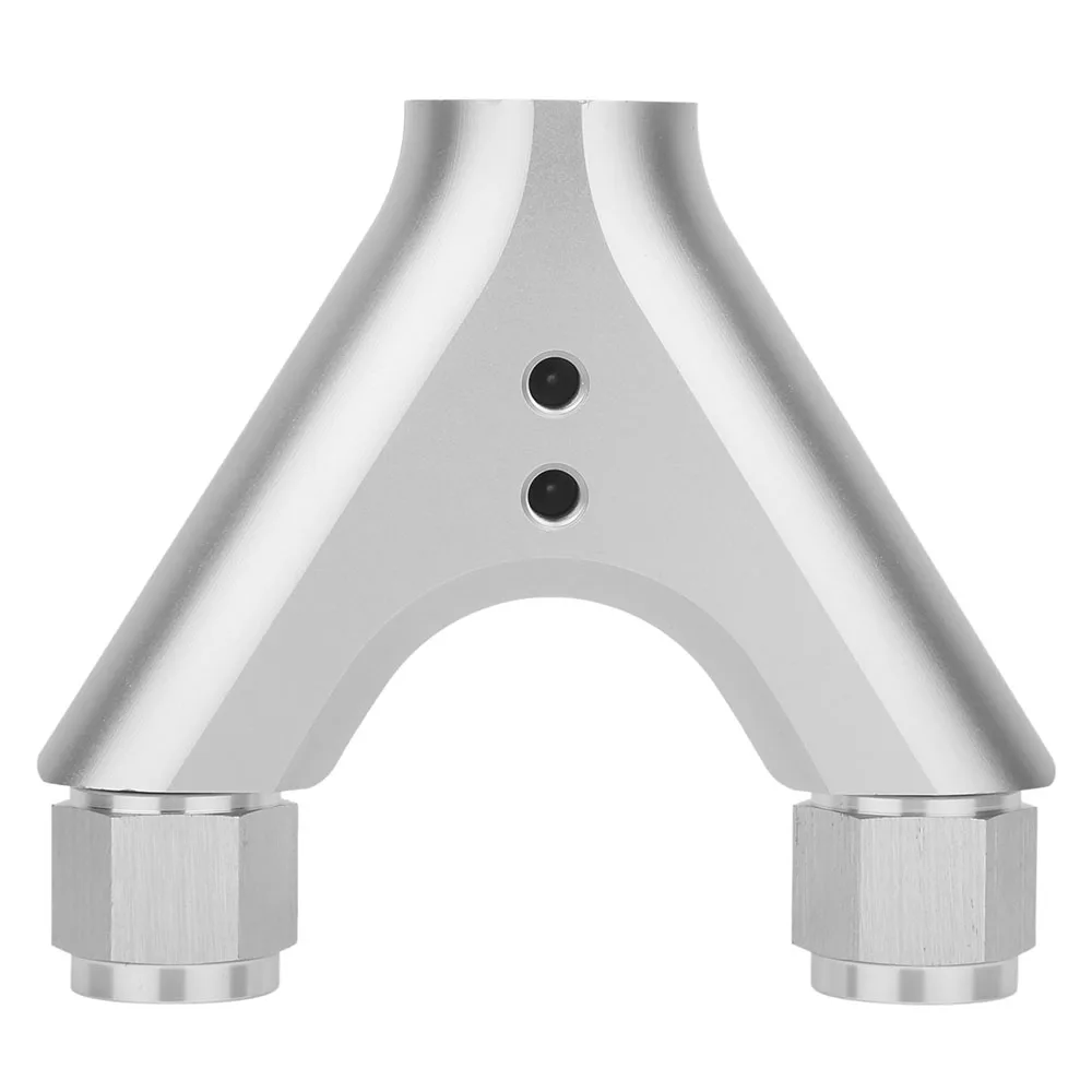 New Type Twin Dual Fuel Pump Billet Y Block Surge Tank Adapter,Y Block