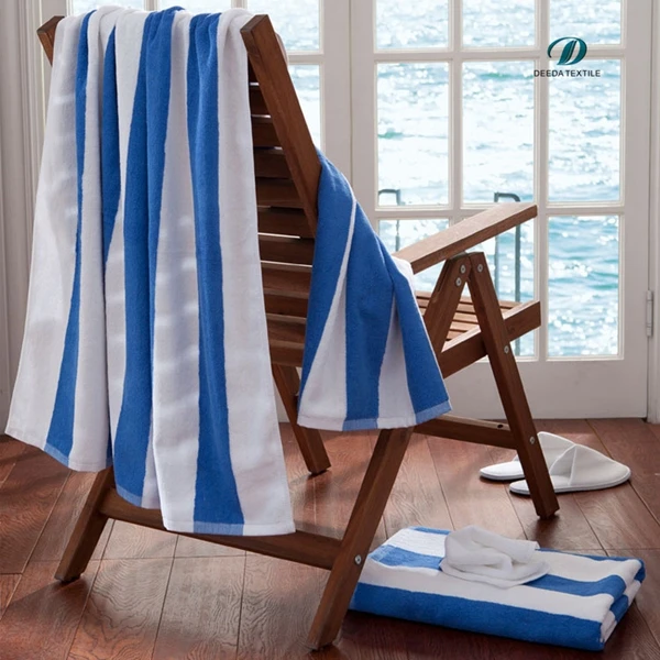 stripes pool towel