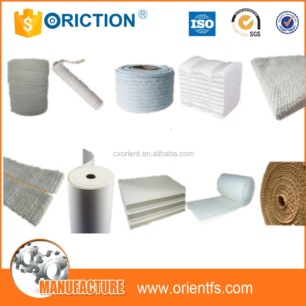 
ORICTION Ceramic Fiber Products Stainless Steel Reinforced Ceramic Fiber Yarn 