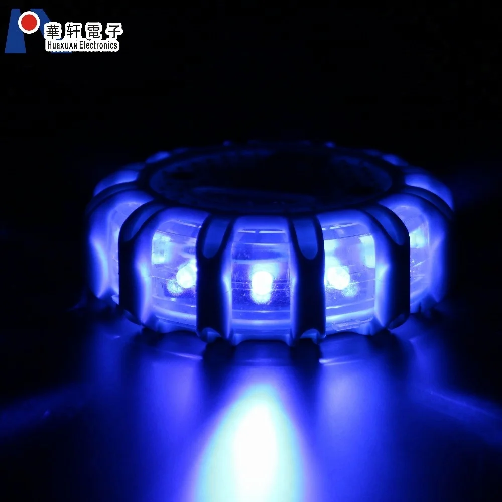 
OEM Source Factory LED Warning Light Roadside Flare Emergency Disc Beacon Magnetic Base for Car Or Marine Boat 