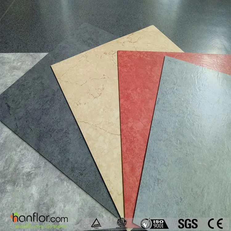 Marble look 18 x 18 vinyl floor tile