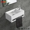 Public fancy deep acrylic solid surface bathroom wash basins