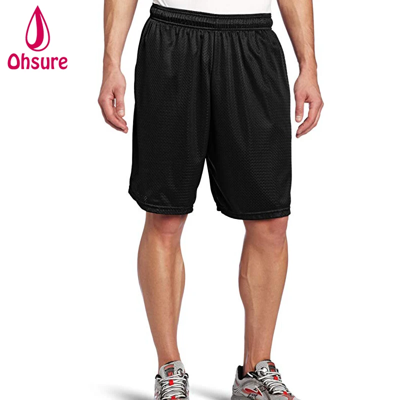 

Custom Fully Elastic Waist Breathable Mesh Mens Shorts 100% Polyester Mesh Fashion Sports Basketball Pants with pockets, Please email us for color chart