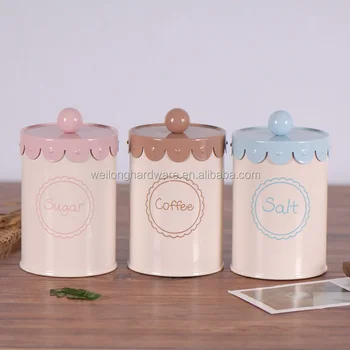 duck egg blue tea coffee sugar canisters