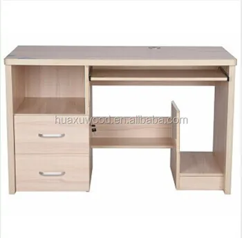 Hx Mz748 Standard Size Wooden Two Drawers Staff Computer Desk