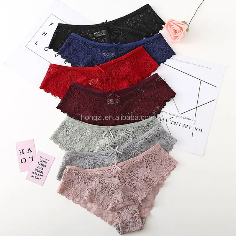 

Lace Panties Women Fashion Cozy Lingerie Tempting Pretty Briefs High Quality Cotton Low Waist Cute Women Underwear