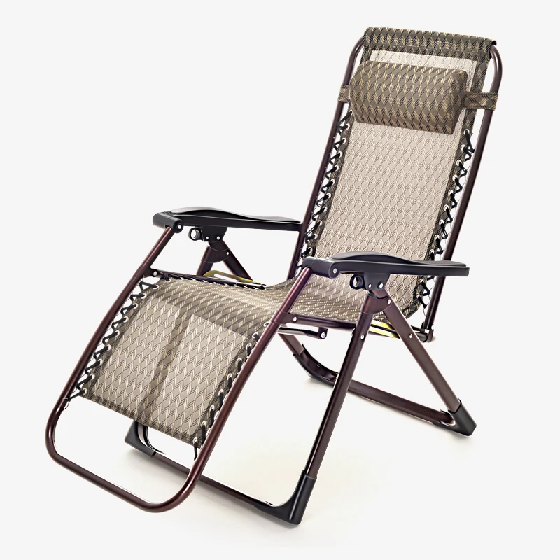aluminum folding webbed lawn chair chaise lounge