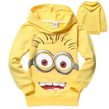 2015 despicable me 2 minion boys girls nova t-shirts kids children t shirts child Autumn hoodies Tops & Tees ATX019
