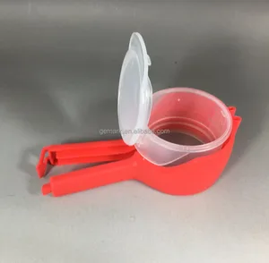 Plastic coffee Bag clip with measuring cup seal & pour bag clip