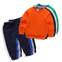 

100% Cotton tops shirts and sweat pants boys clothes sets children's clothing sets