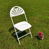 FANBACK poly metal folding chair for outdoor wedding