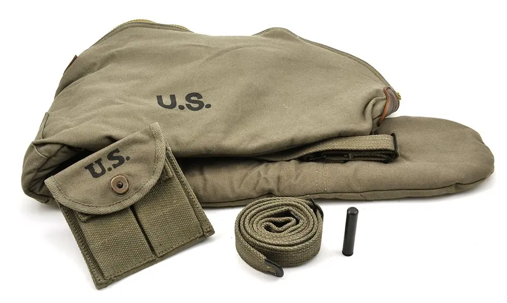 World War Supply US WW2 M1 Carbine OD Fleece Lined Carry Case, Sling with o...