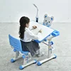 Height adjustable children multifunction study table for kids