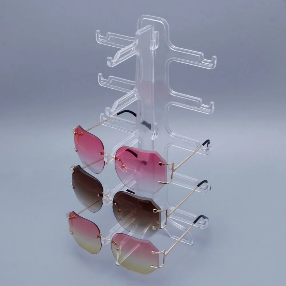 Good Quality Multiple Sunglass Display Stand Holder Crystal Acrylic