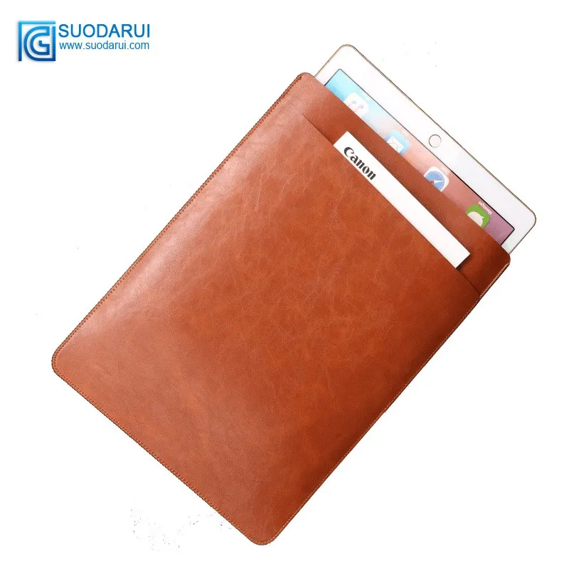 Super fiber PU Leather bag Pouch for Apple Ipad Air / mini case