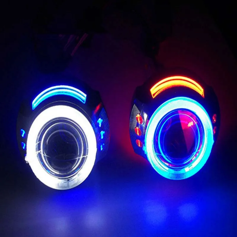 Xenon Bulbs Low Hid Bi Motorcycle Led Headlamp Projector Lens Light 