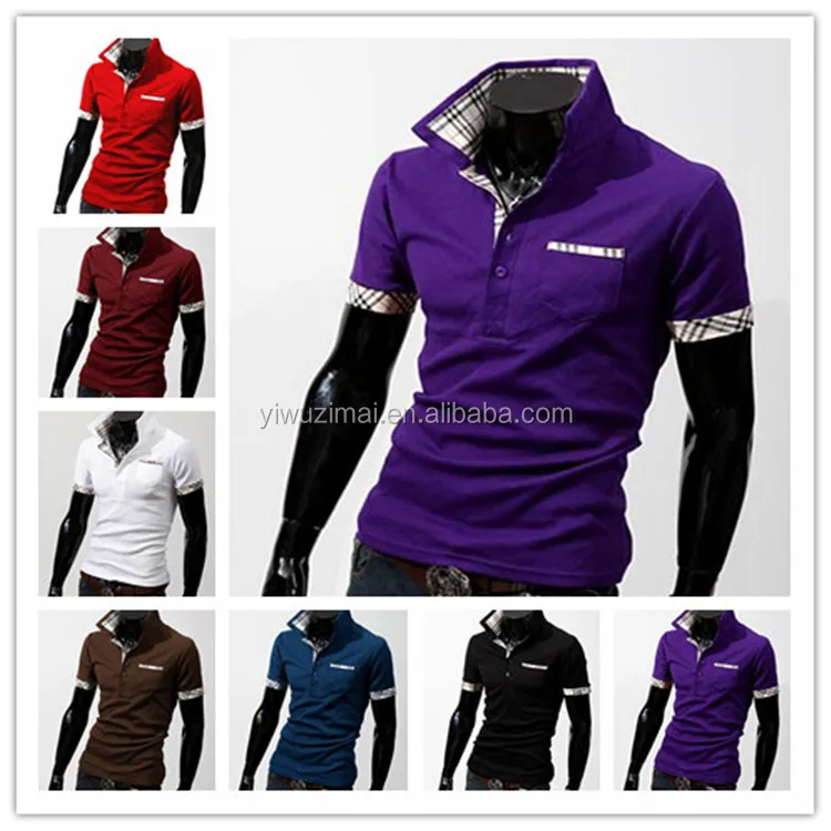 

British fashion cultivate one's morality short sleeve men's polo T-shirt