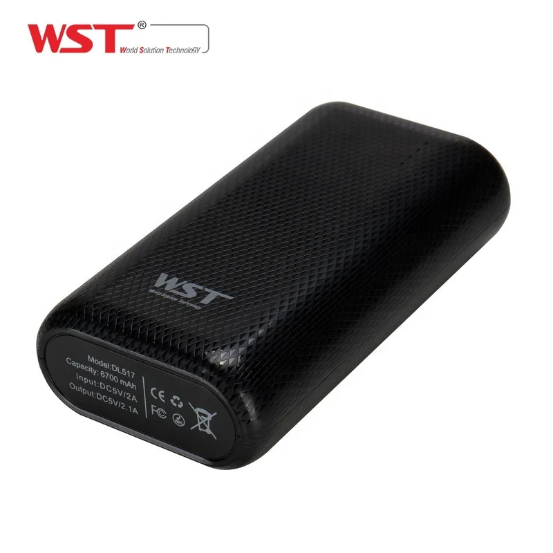 

Portable small design 6700 mah ce rohs battery bank powerbank with logo