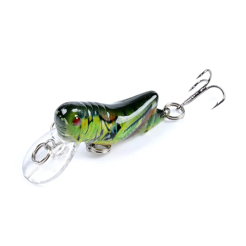 Grasshopper Insect Baits Fishing Lures Wobblers Crankbaits for Carp Fishing M> 