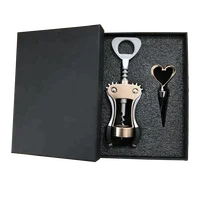 

Promotional Custom Brand Rose Gold Wine Corkscrew and Stopper Gift Set Wedding Gift Wine Opener Set