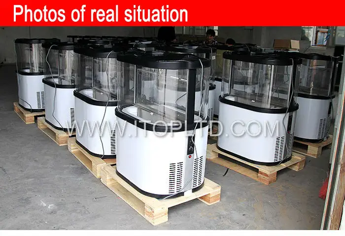 soft drink freezer showcase