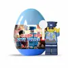12 PCS Funny Intelligent Block Police Figures Egg Toy Machine