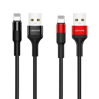 

USAMS US-SJ220 U5 1.2M 2A Aluminum Alloy Braided USB Charging Cable for iPhone