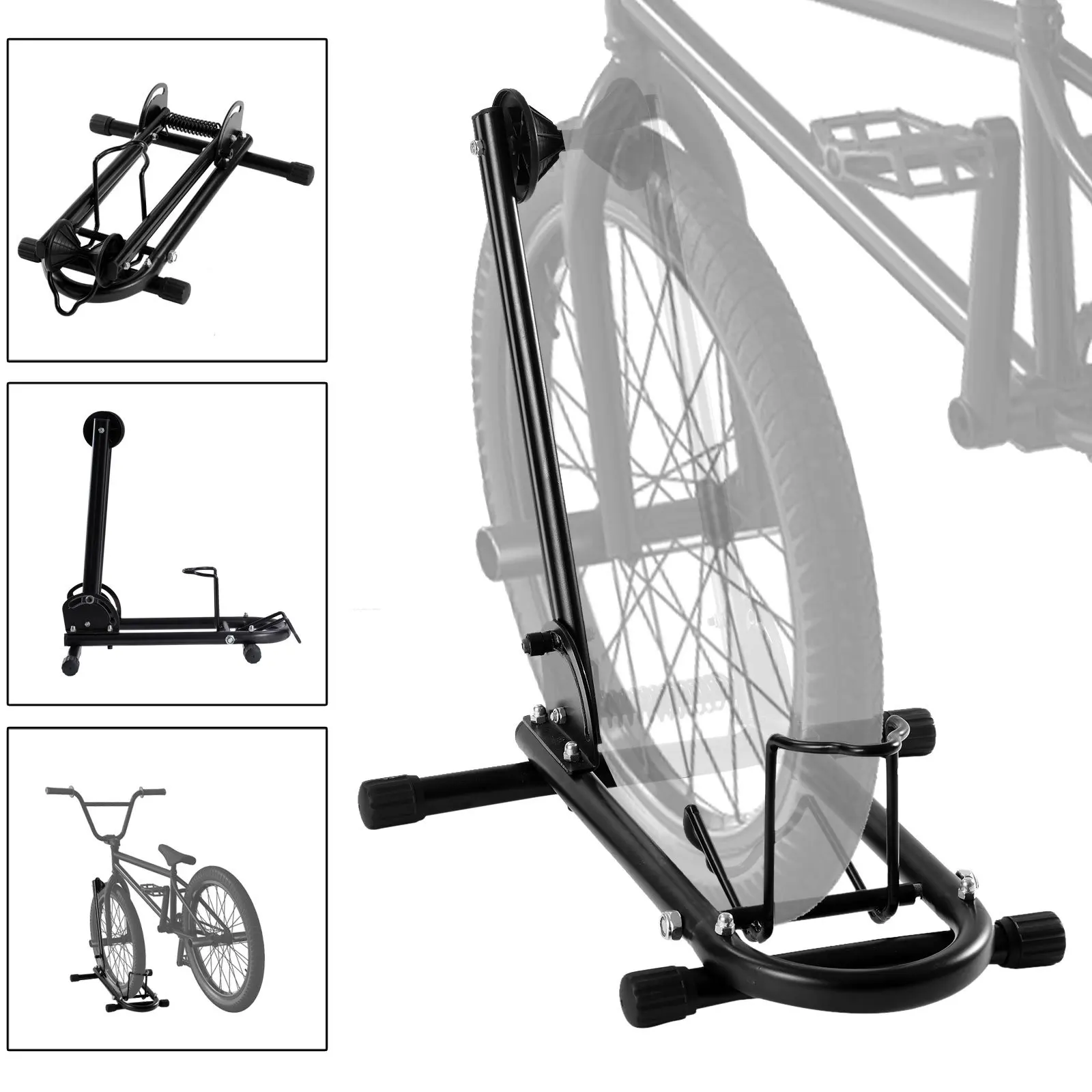 single bicycle floor stand