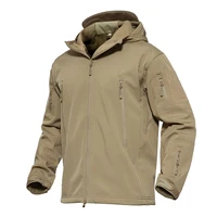 

Tactical Outdoor Softshell Military Black Waterproof Men Hooded Warm Army Jacket