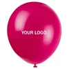 Magic diy company logo printed yellow balloons