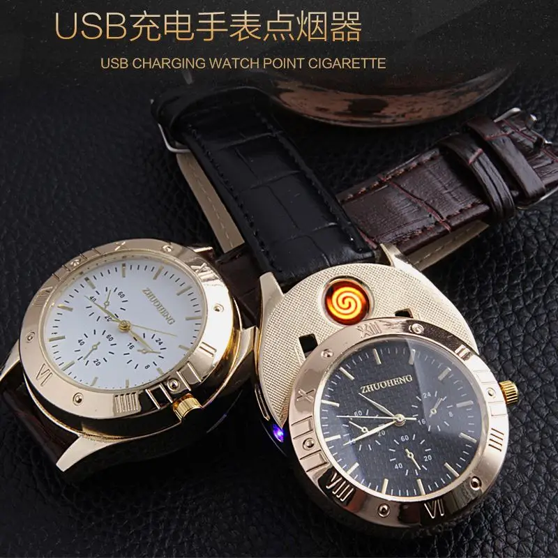 

Creative Personalized USB Watch Tungsten Cigarette Lighter 311, Four colour