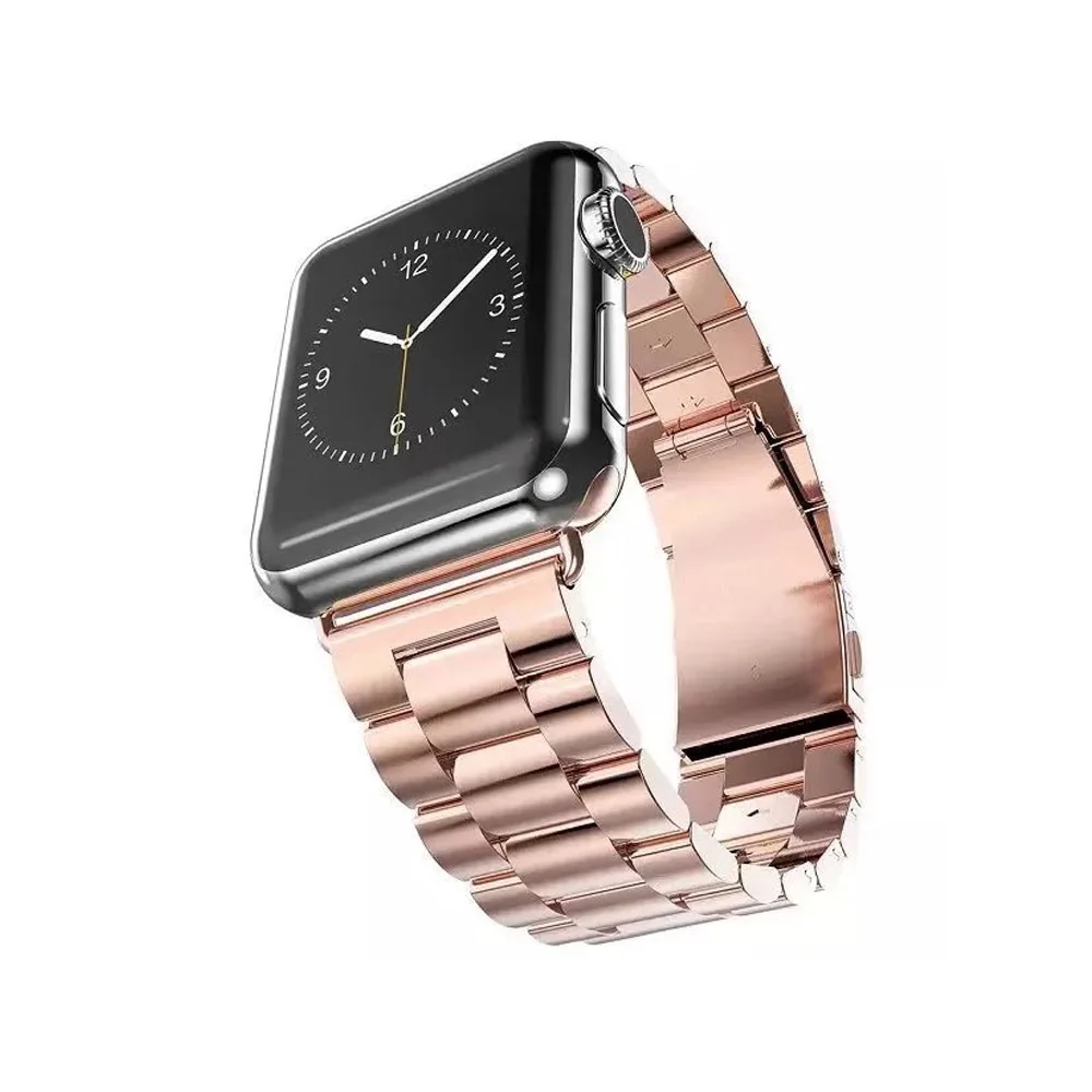 

Stainless Steel Metal Strap Business Replacement Band for Apple Watch Series 1 2 3 4 38mm 40mm 42mm 44mm, Multi-color optional or customized