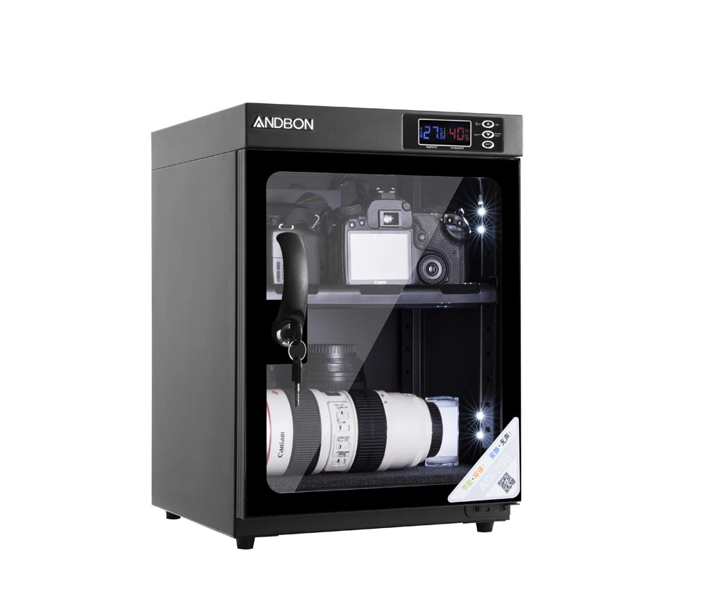 
30L Automatic Dehumidification LED Digital Display Dry cabinet for Lens Camera 