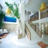modern house decoration material crystallized glass stairs price