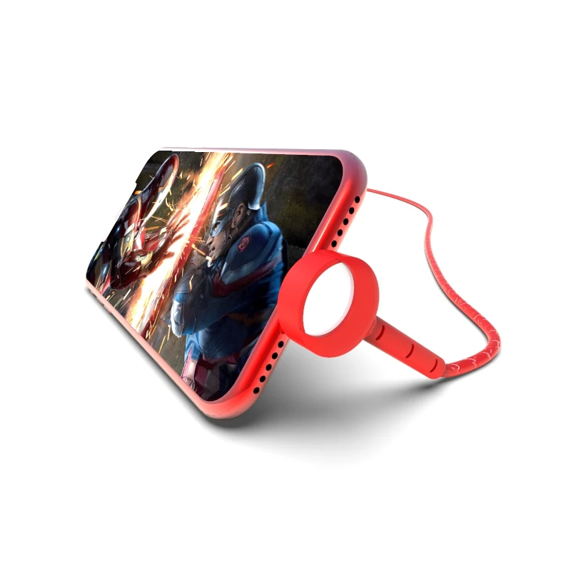 Flexible metal usb charging data cable stand holder steel cable - ANKUX.COM