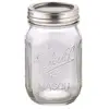pickle jam 16oz glass canning mason with screw cap