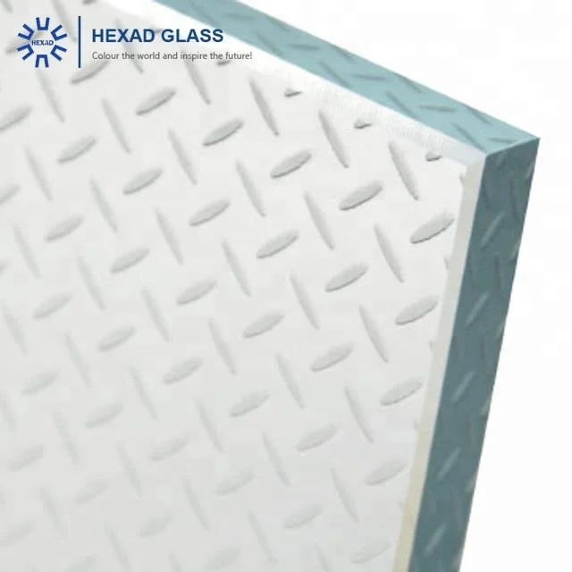 
Ultra White Tempered Laminated Antiskid Staircase Flooring Step Glass 