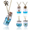 Vintage Mermaid Tears Shells Star Vial Necklace Shellhard Blue Sea Ocean Glass Wish Bottle Necklaces & Pendants Unisex Jewelry