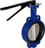cast iron wafer center line through shaft without pin butterfly valve