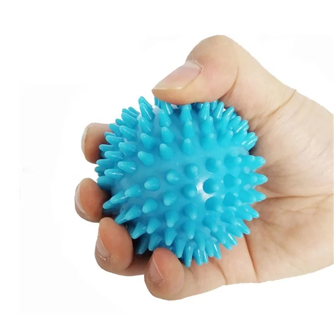 

promotional manufacturer offer spiky shape PVC foot massage ball body arm pain stress relief mini massage ball, As picture