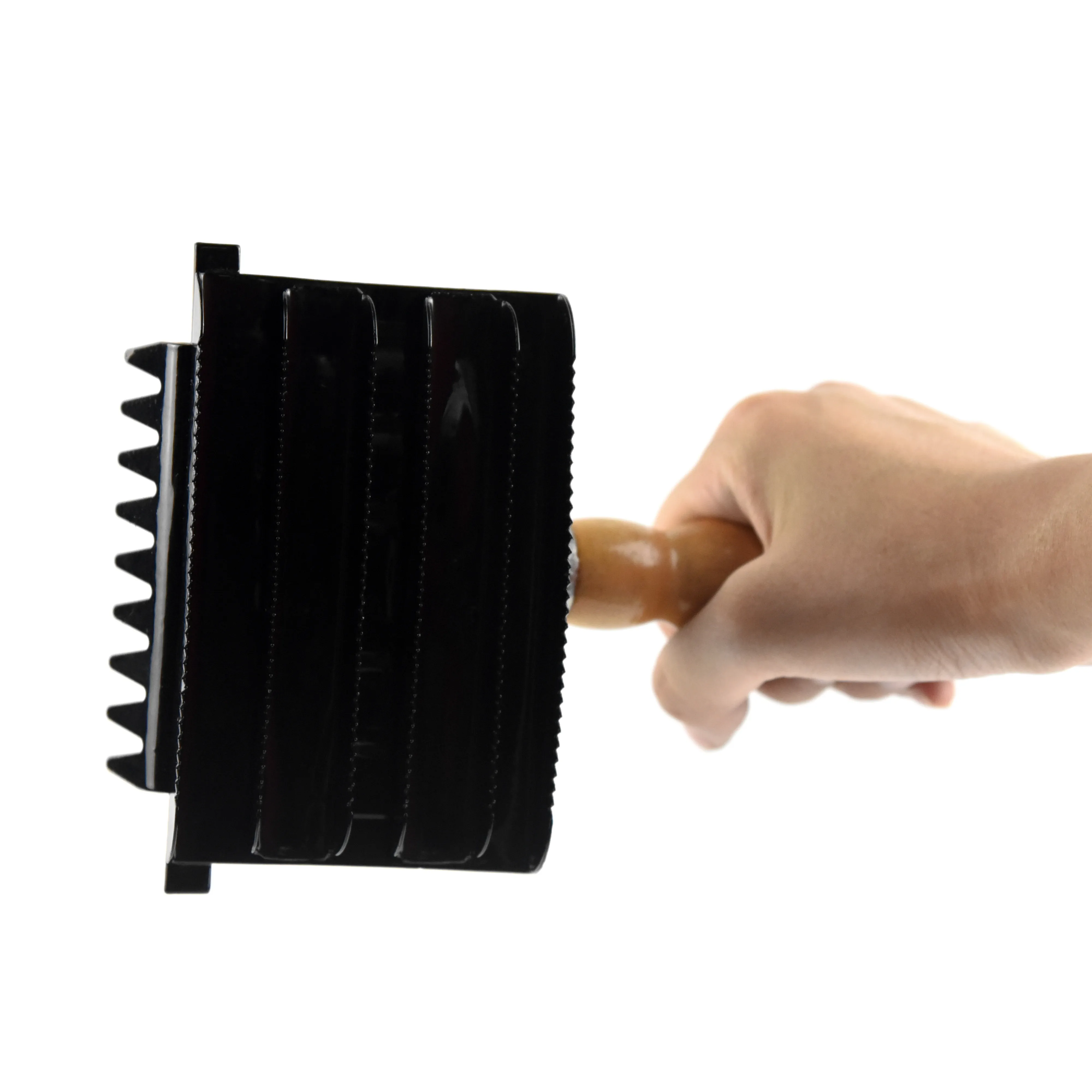 Old Style Metal Curry Comb With Wooden Handle For Horses Buy Curry