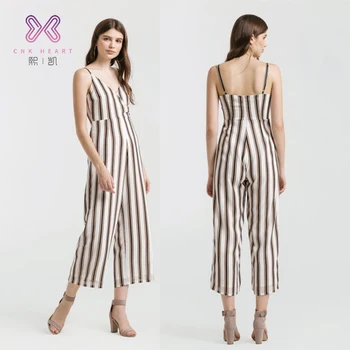 ladies black and white jumpsuit