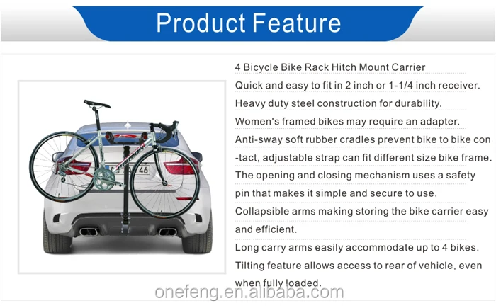 bike rack hitch for 4 bikes
