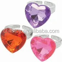 kids plastic rings diamond ring low price heart shape toy ring buy